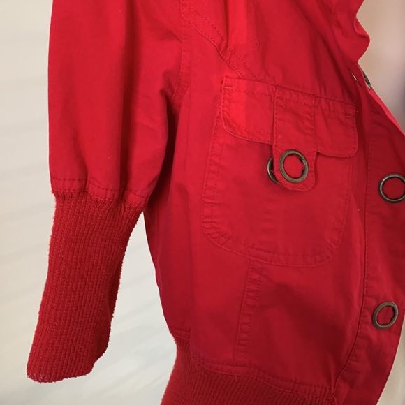 Red cotton jacket - Picture 5 of 7
